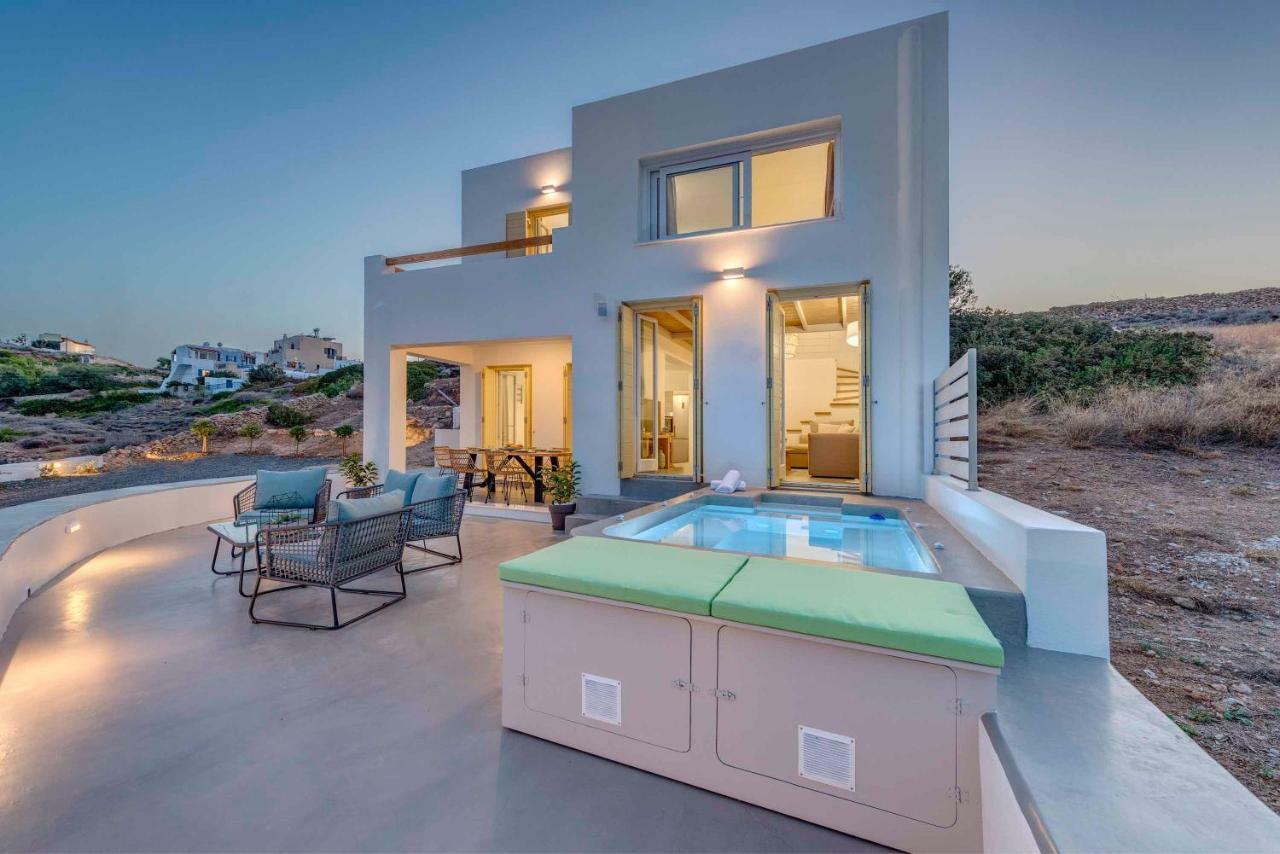 Villa Alba In Syros With Private Jacuzzi Αζόλιμνος Εξωτερικό φωτογραφία