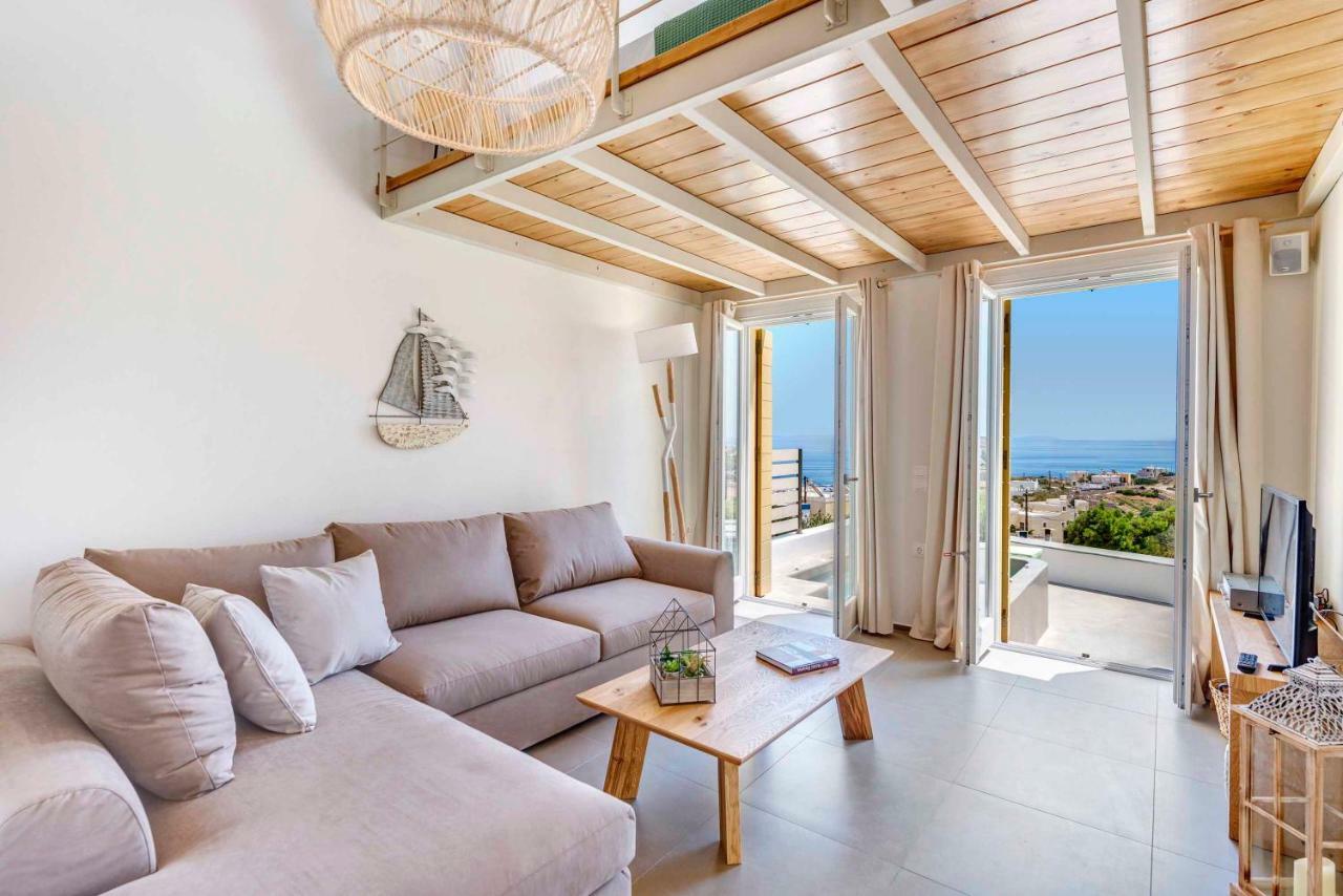Villa Alba In Syros With Private Jacuzzi Αζόλιμνος Εξωτερικό φωτογραφία